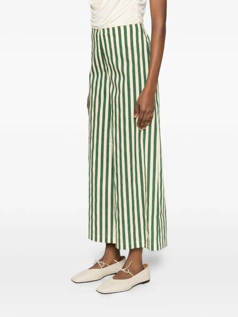 Simon Miller striped poplin trousers - Green