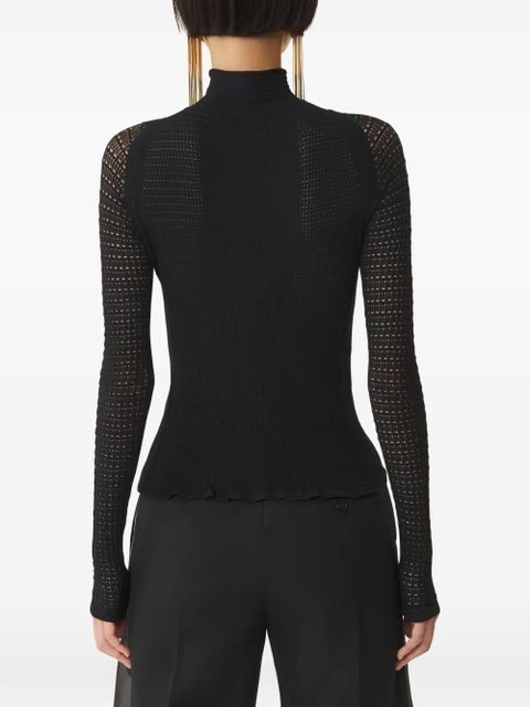 Lanvin turtleneck long-sleeved sweater - Black