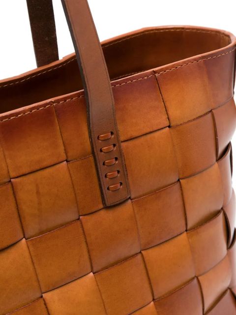 DRAGON DIFFUSION woven leather tote bag - Brown