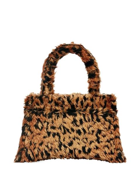 Balenciaga Hourglass leopard tote bag - Brown - zdjęcie produktu nr 2