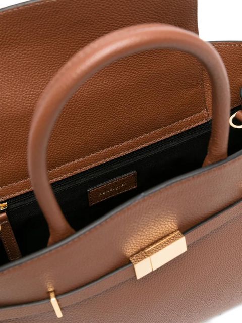 DeMellier medium Hudson buckled tote bag - Brown