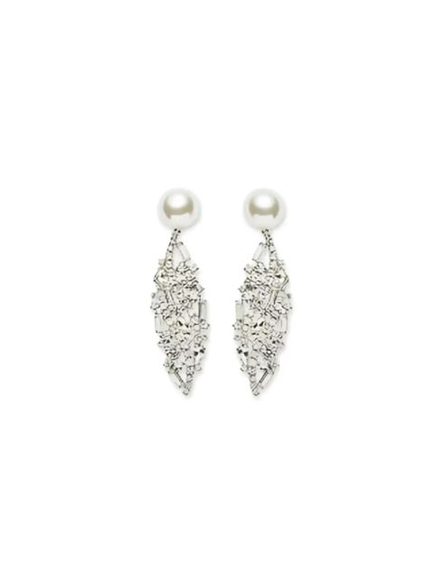 Magda Butrym pearl-drop crystal earrings - Silver - zdjęcie produktu nr 2