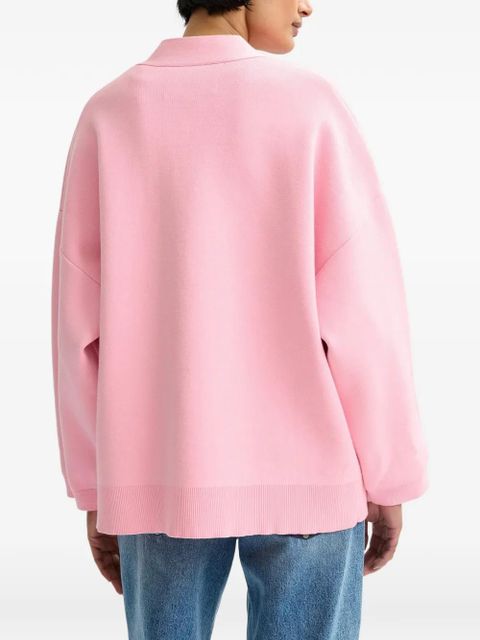 Essentiel Antwerp Jomber flower-button pockets cardigan - Pink