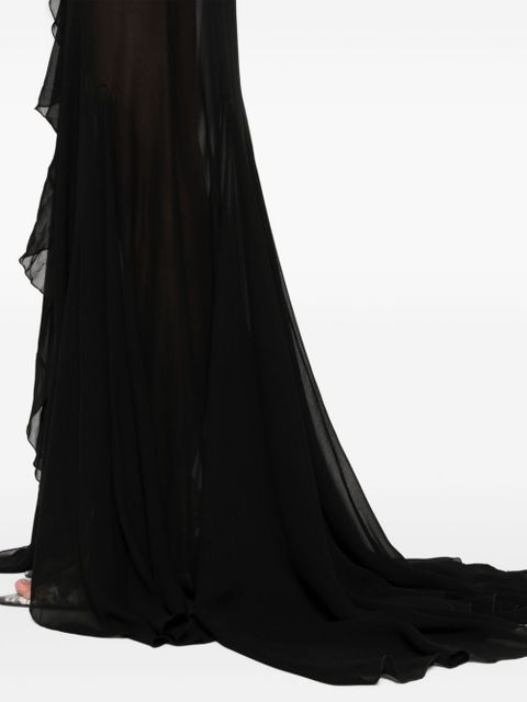 MISBHV semi-sheer maxi dress - Black