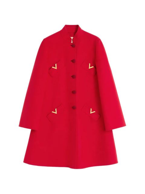 Valentino Garavani vgold button-up coat - Red - zdjęcie produktu nr 1