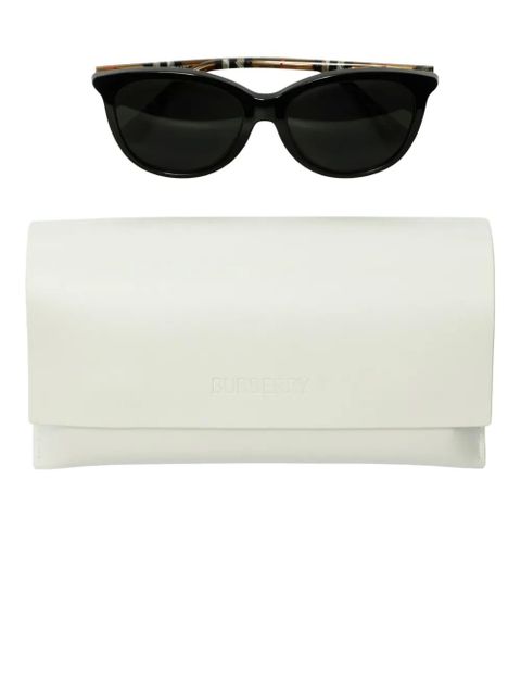 Burberry Eyewear Tubular Check sunglasses - Black