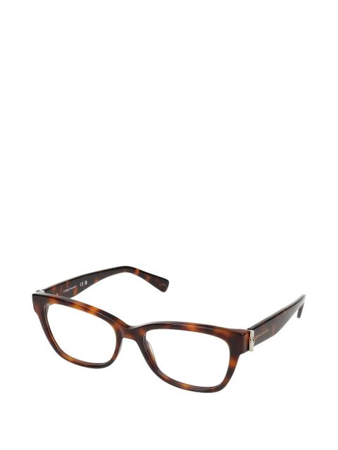 Longchamp rectangle-frame glasses - Brown