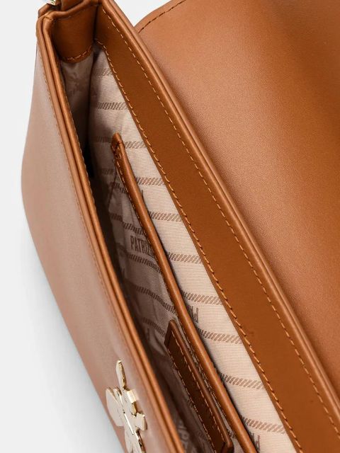 Patrizia Pepe torebka skórzana kolor brązowy 8B0229 L061