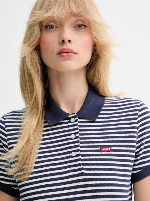 Levi's polo damski kolor granatowy 52599