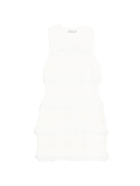 Simkhai fringed striped mini dress - White - zdjęcie produktu nr 1