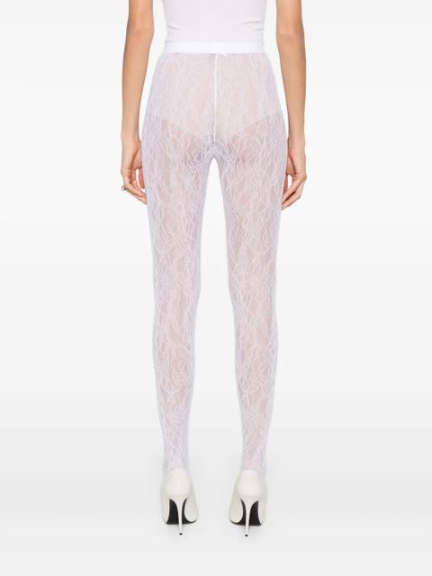 WARDROBE.NYC embroidered-lace trousers - WHT BIANCO