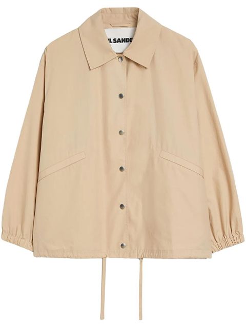 Jil Sander logo-print jacket - Neutrals - zdjęcie produktu nr 1