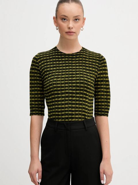 United Colors of Benetton sweter damski kolor zielony lekki 12F3D10EE - zdjęcie produktu nr 1