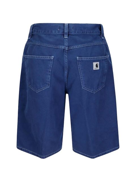 Carhartt WIP Brandon zip button cotton twill shorts - Blue