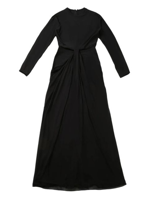 The Row draped-detail maxi dress - Black - zdjęcie produktu nr 1