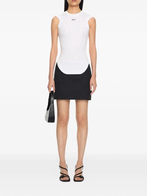 Off-White x Swarovski Kat crystal-embellished ribbed top - zdjęcie produktu nr 2