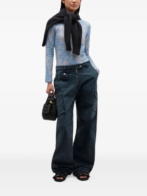 GANNI cargo-pockets trousers - Blue - zdjęcie produktu nr 2