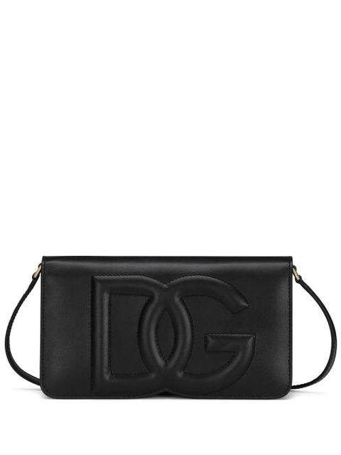 Dolce & Gabbana DG-logo leather phone bag - Black - zdjęcie produktu nr 1