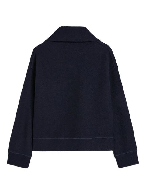 Jil Sander felted sweatshirt - Blue