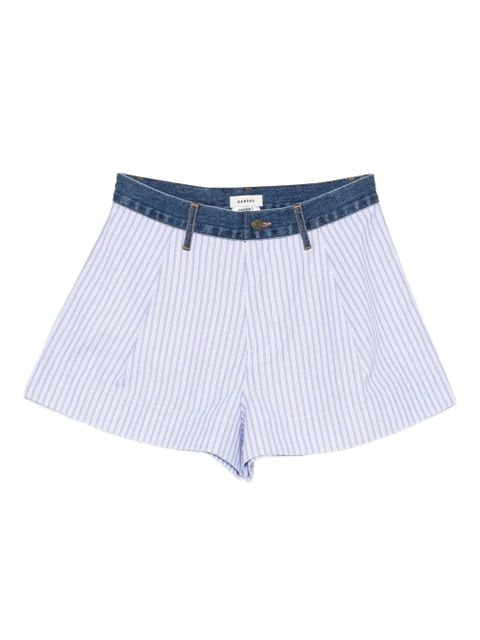 SANDRO striped-pattern shorts - White - zdjęcie produktu nr 1