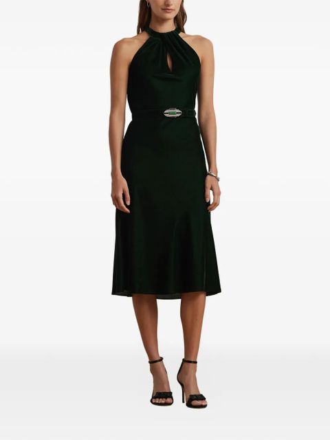 Lauren Ralph Lauren belted midi dress - Green - zdjęcie produktu nr 2