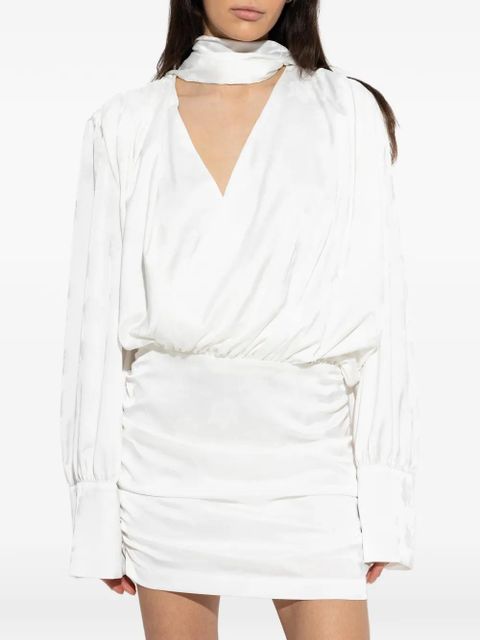 ROTATE BIRGER CHRISTENSEN scarf mini dress - White