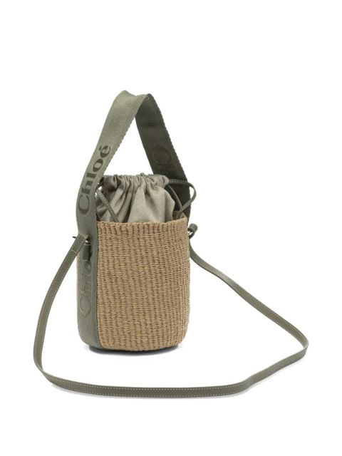 Chloé small Woody drawstring bucket bag - Green