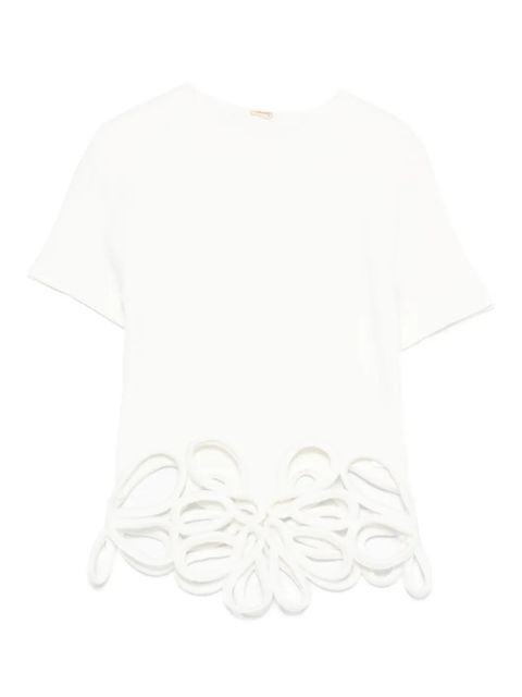Cult Gaia floral-lace T-shirt - White - zdjęcie produktu nr 1