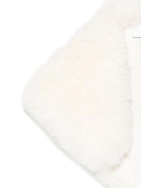 Yves Salomon shearling scarf - White - zdjęcie produktu nr 2