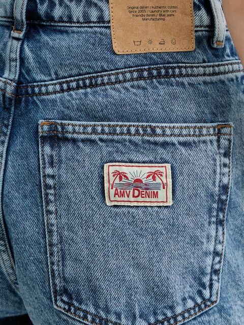 American Vintage szorty jeansowe bawełniane