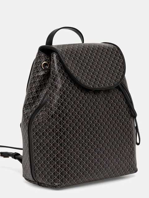 Calvin Klein plecak damski kolor czarny mały wzorzysty LV04F3271G - zdjęcie produktu nr 2