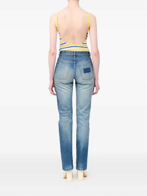 MM6 Maison Margiela straight leg five-pocket jeans - Blue