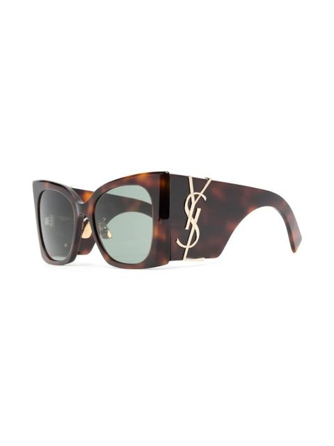 Saint Laurent Eyewear cat eye-frame sunglasses - Brown - zdjęcie produktu nr 2
