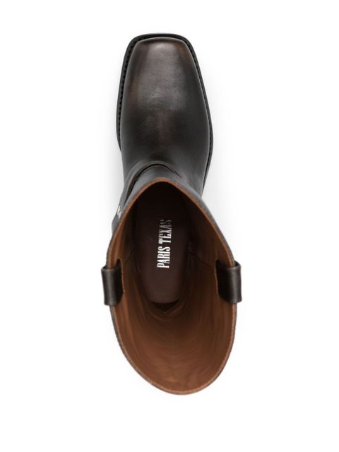 Paris Texas Roxy 45mm leather biker boots - Black