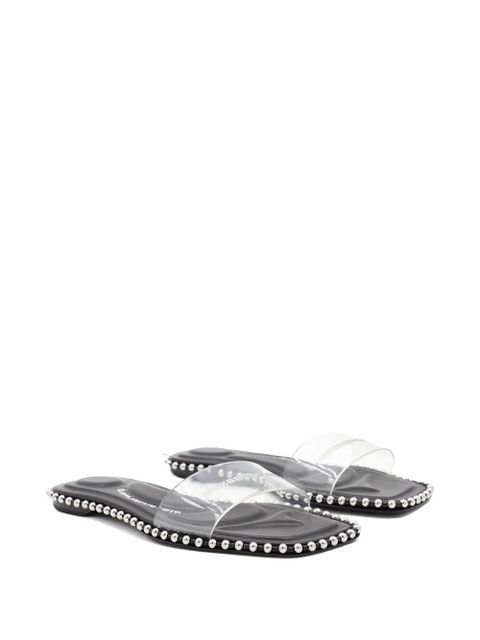 Alexander Wang beaded clear-strap flats - Black - zdjęcie produktu nr 2
