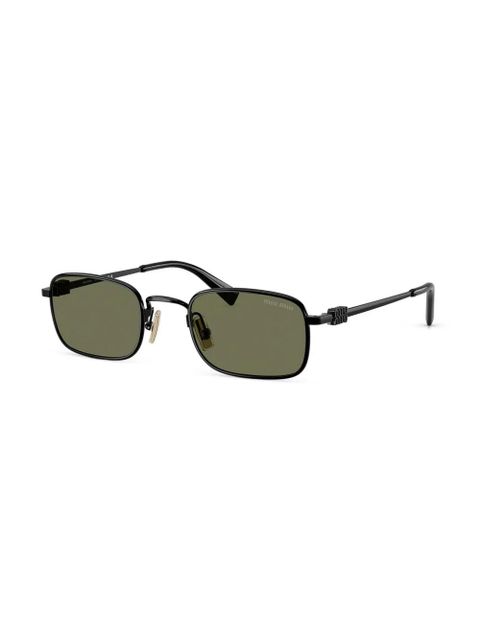 Miu Miu Eyewear rectangle-frame sunglasses - Black - zdjęcie produktu nr 2
