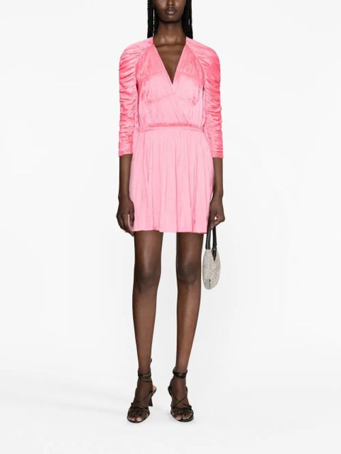Zadig&Voltaire Realine gathered satin-finish minidress - Pink - zdjęcie produktu nr 2