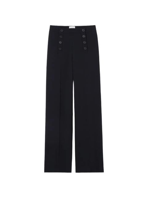 Claudie Pierlot button straight trousers - Blue - zdjęcie produktu nr 1