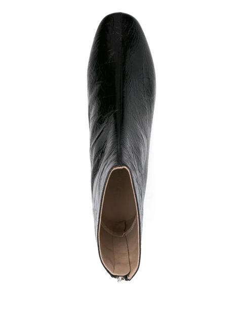 Le Monde Beryl zip-detail flat ankle boots - Black