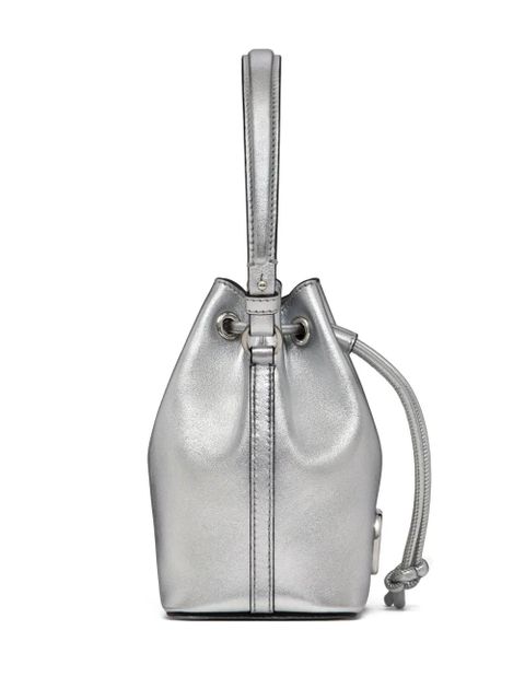 Valentino Garavani mini VLogo Signature bucket bag - Grey