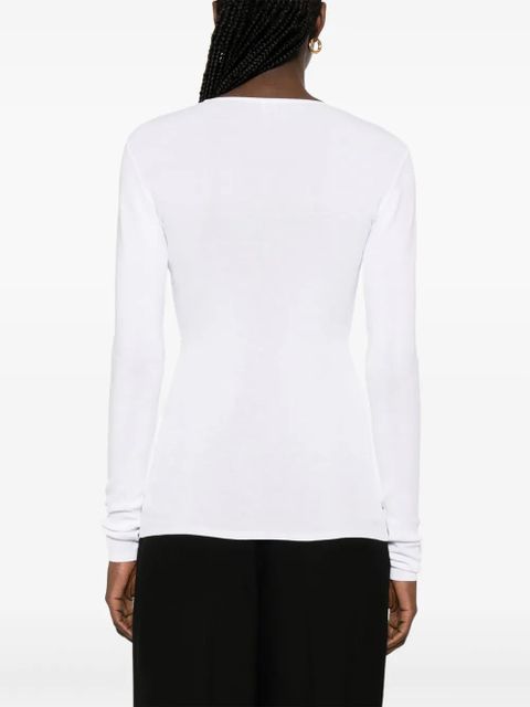 TOTEME compact cotton T-shirt - White