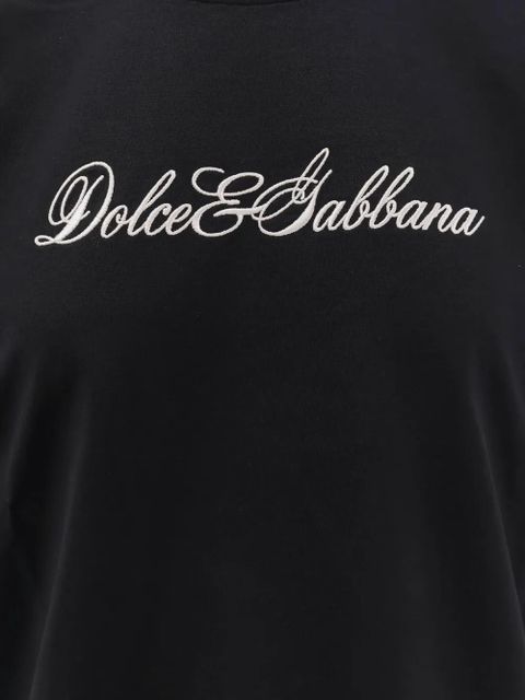Dolce & Gabbana jersey T-shirt with embroidery - Black