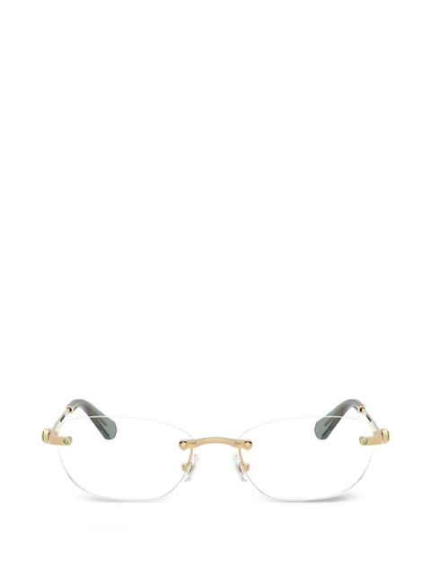 Swarovski oval-frame sunglasses - Gold - zdjęcie produktu nr 1