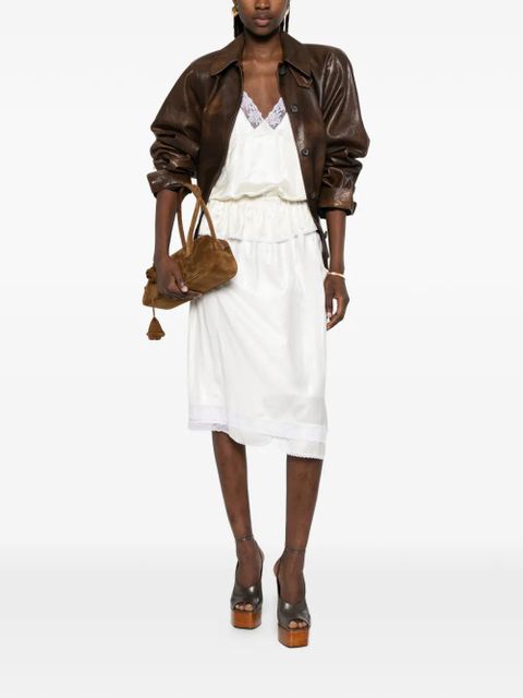 Magda Butrym lace trim camisole - White - zdjęcie produktu nr 2