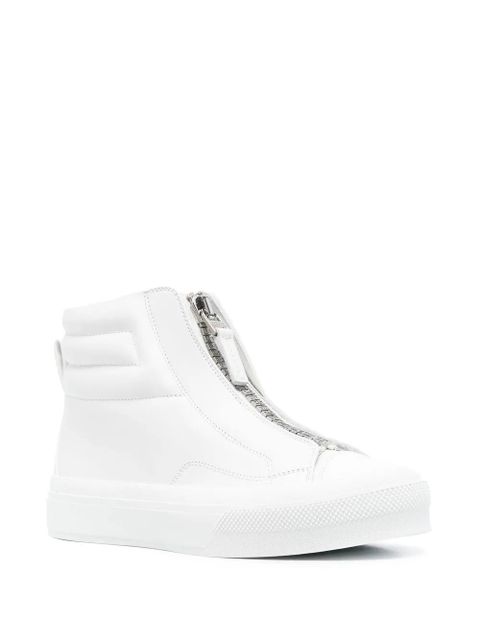 Givenchy zip-up high-top sneakers - White