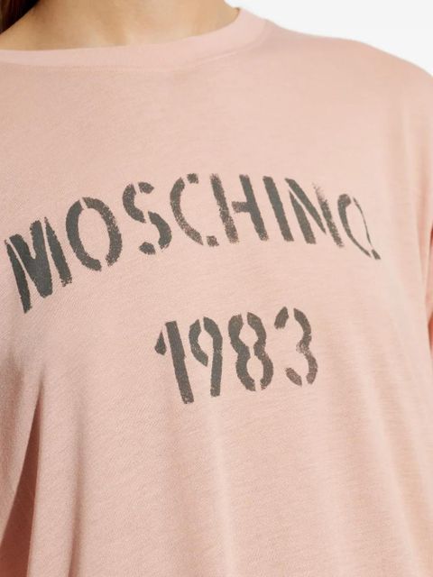 Moschino logo-print T-shirt - Pink