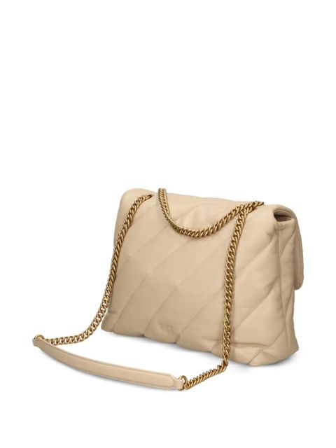 PINKO medium Love puff chain-strap shoulder bag - Neutrals