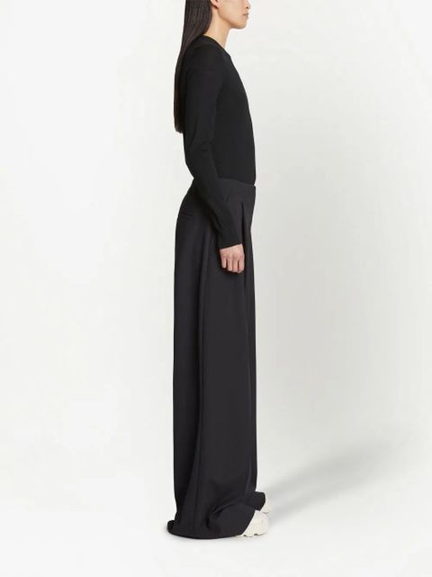 Proenza Schouler pleat-detail palazzo pants - Black - zdjęcie produktu nr 2