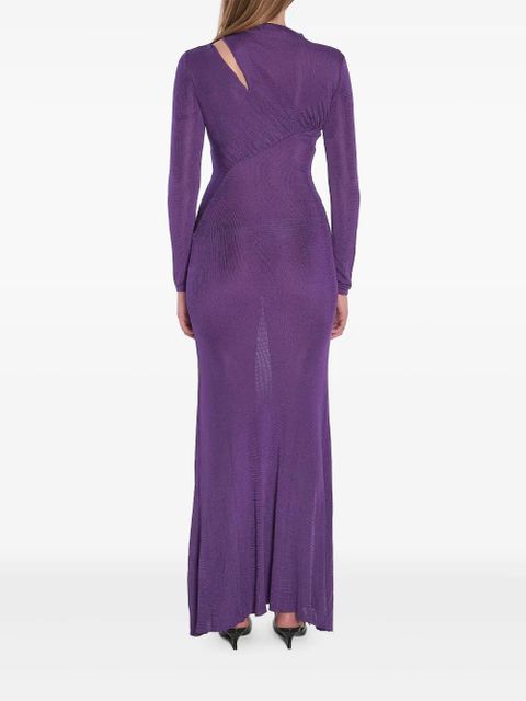 Self-Portrait cut-out dress - Purple