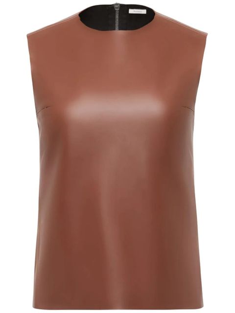 JW Anderson sleeveless leather top - Brown - zdjęcie produktu nr 1
